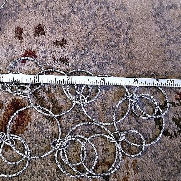 Necklace & Earrings Set Glimmering Circles - Picture 8 of 9